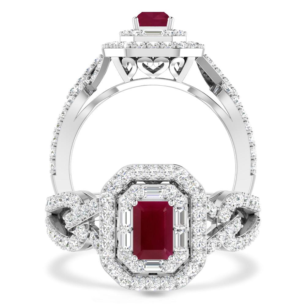 White Gold - Ruby