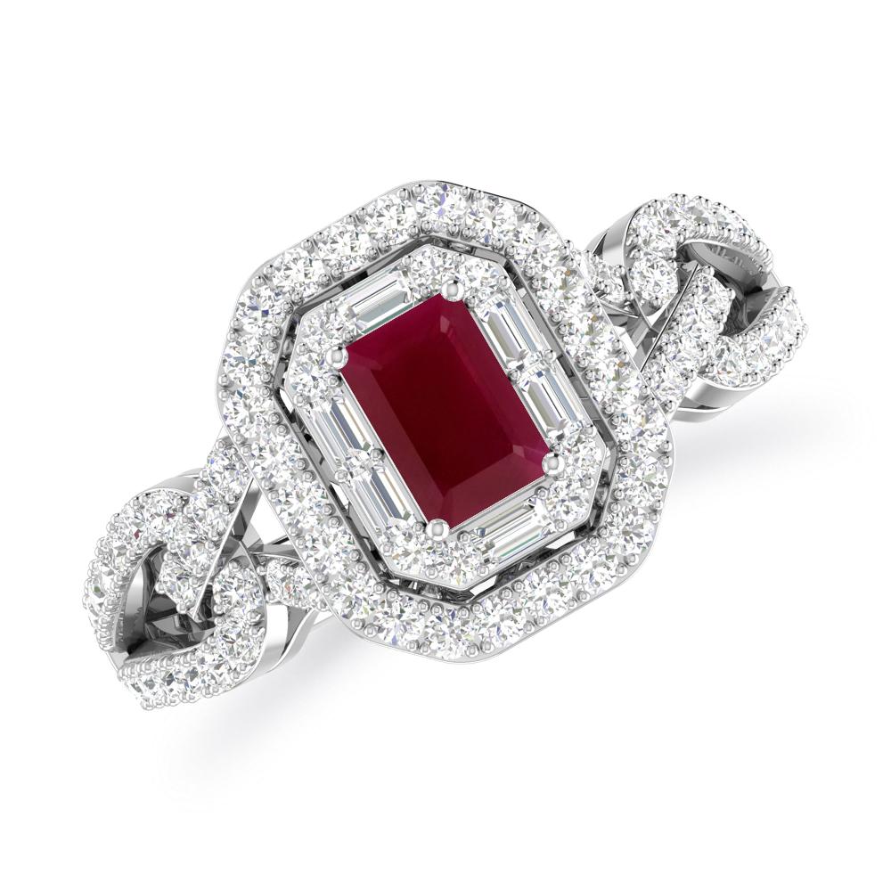 White Gold - Ruby