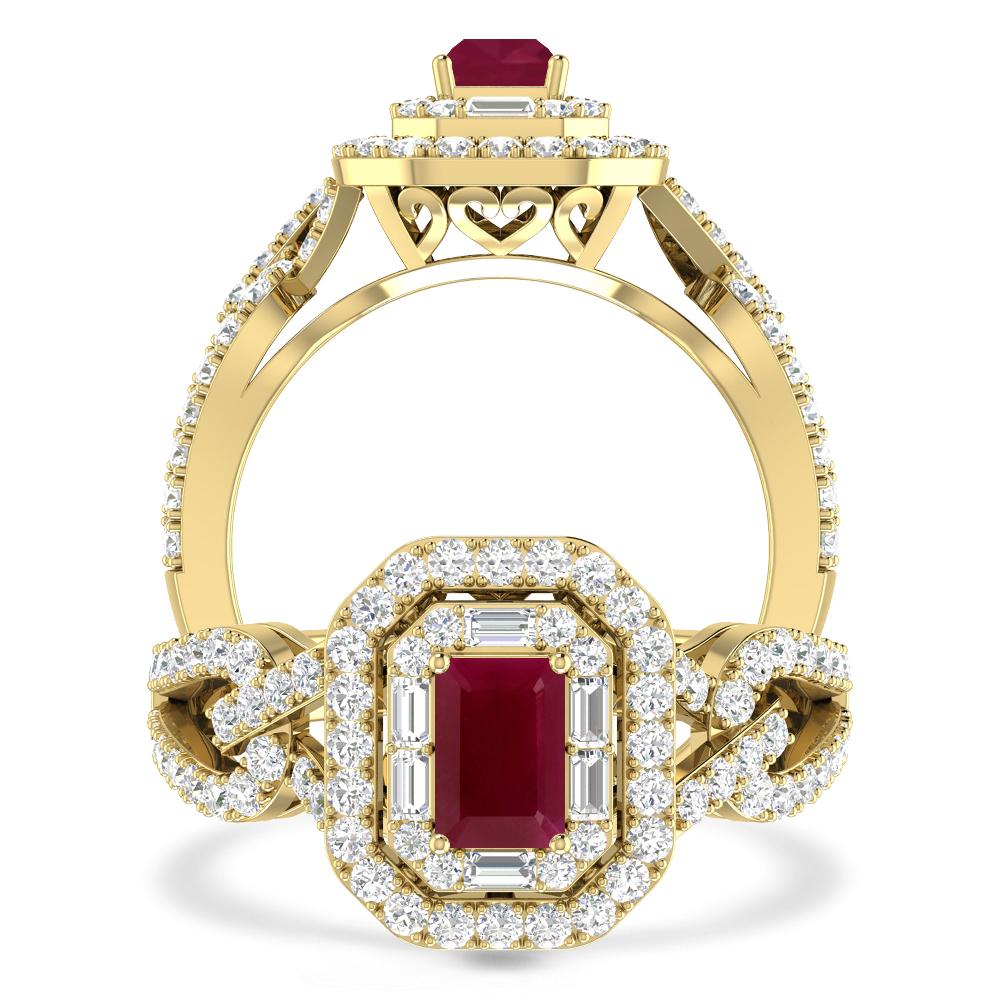 Yellow Gold - Ruby