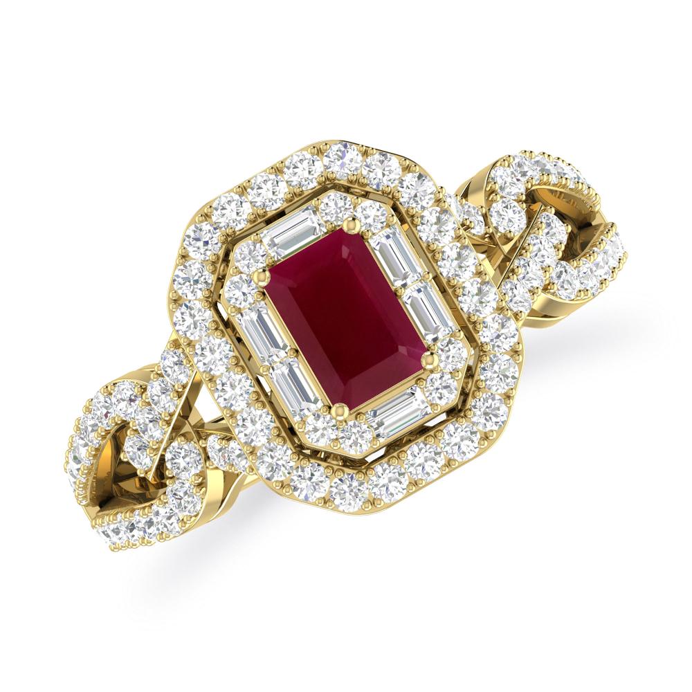 Yellow Gold - Ruby