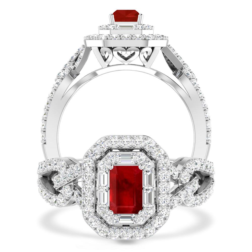 White Gold - Ruby