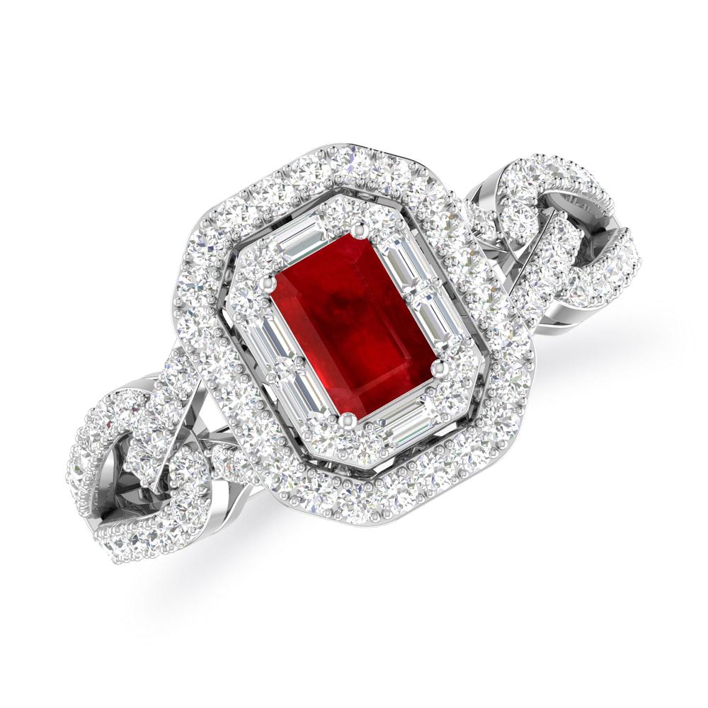 White Gold - Ruby