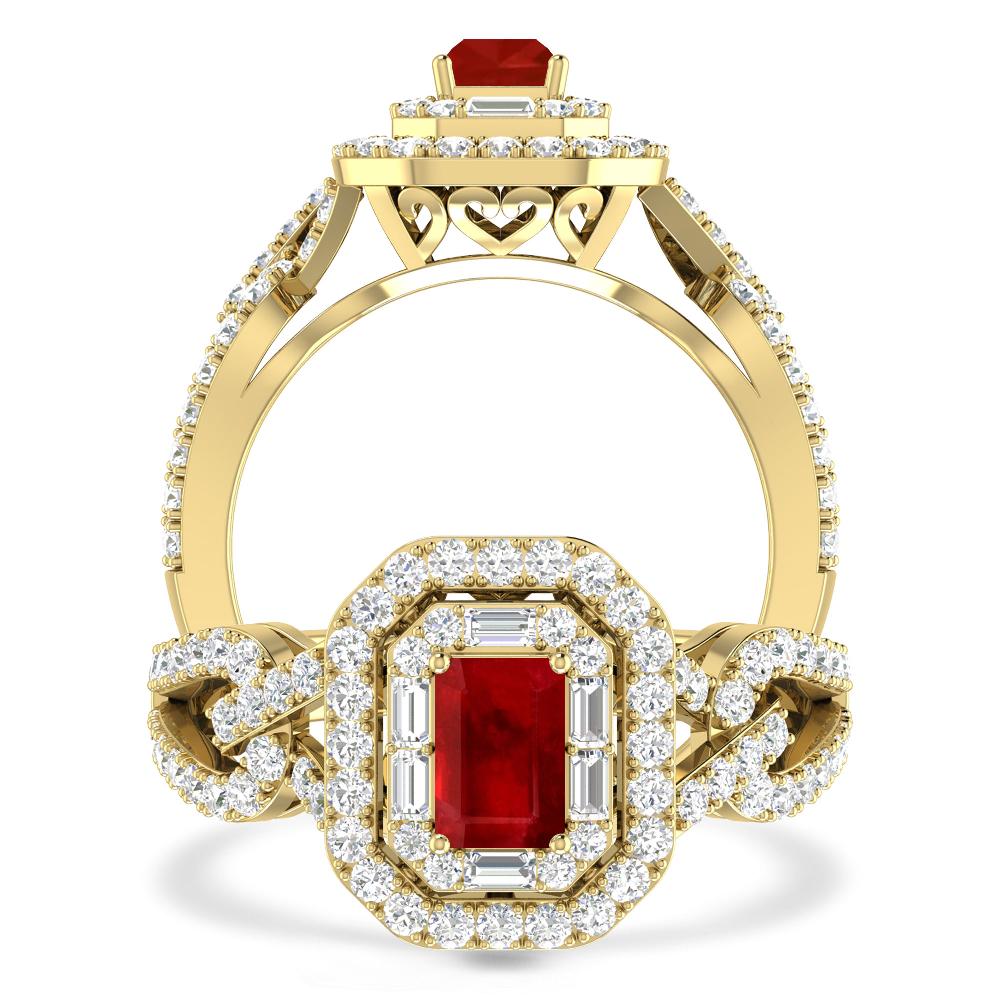 Yellow Gold - Ruby