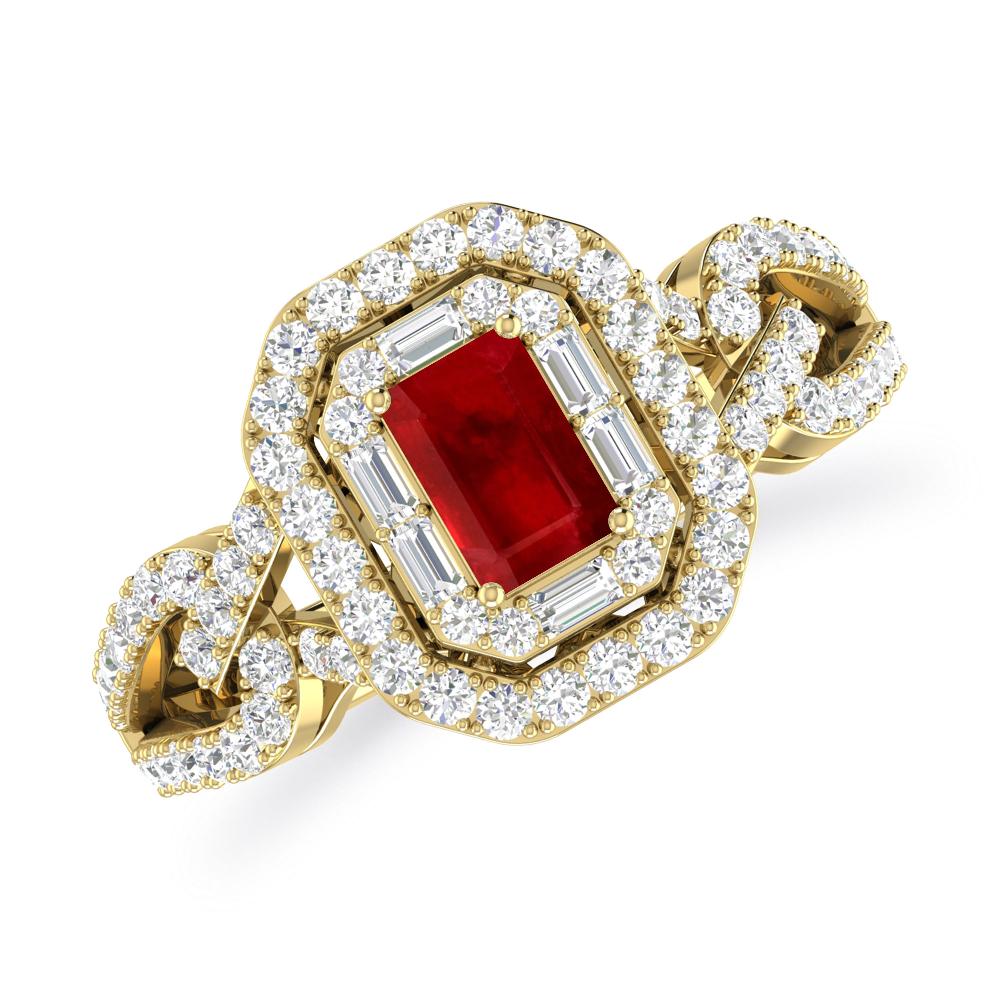 Yellow Gold - Ruby