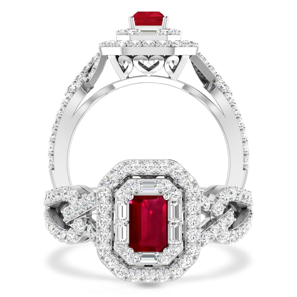 White Gold - Ruby