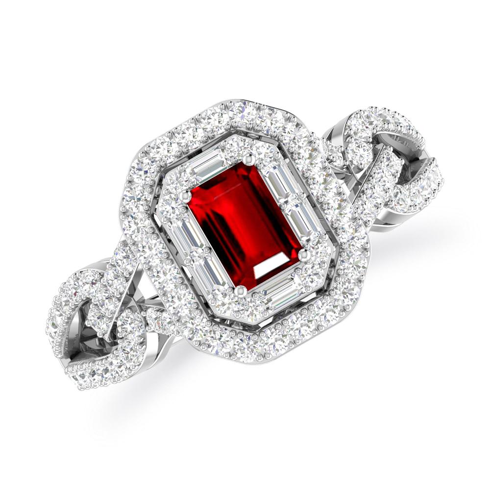 White Gold - Ruby