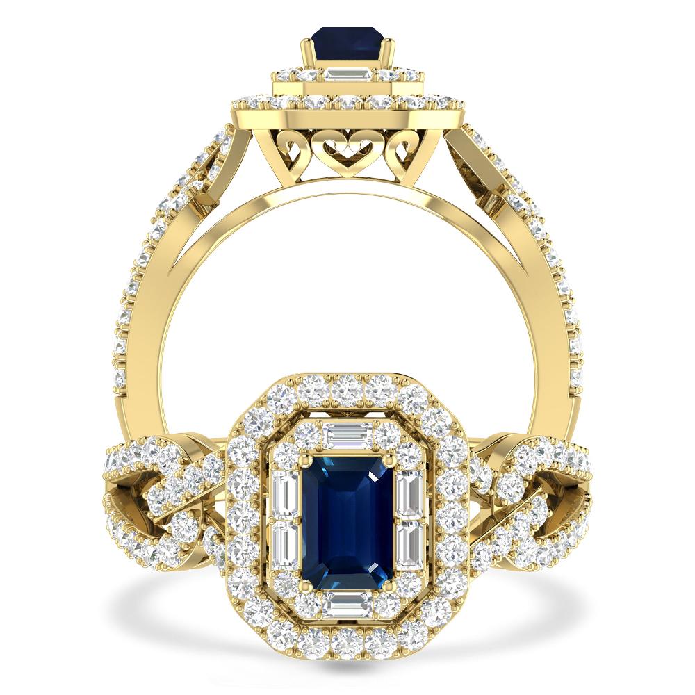 Yellow Gold - Sapphire