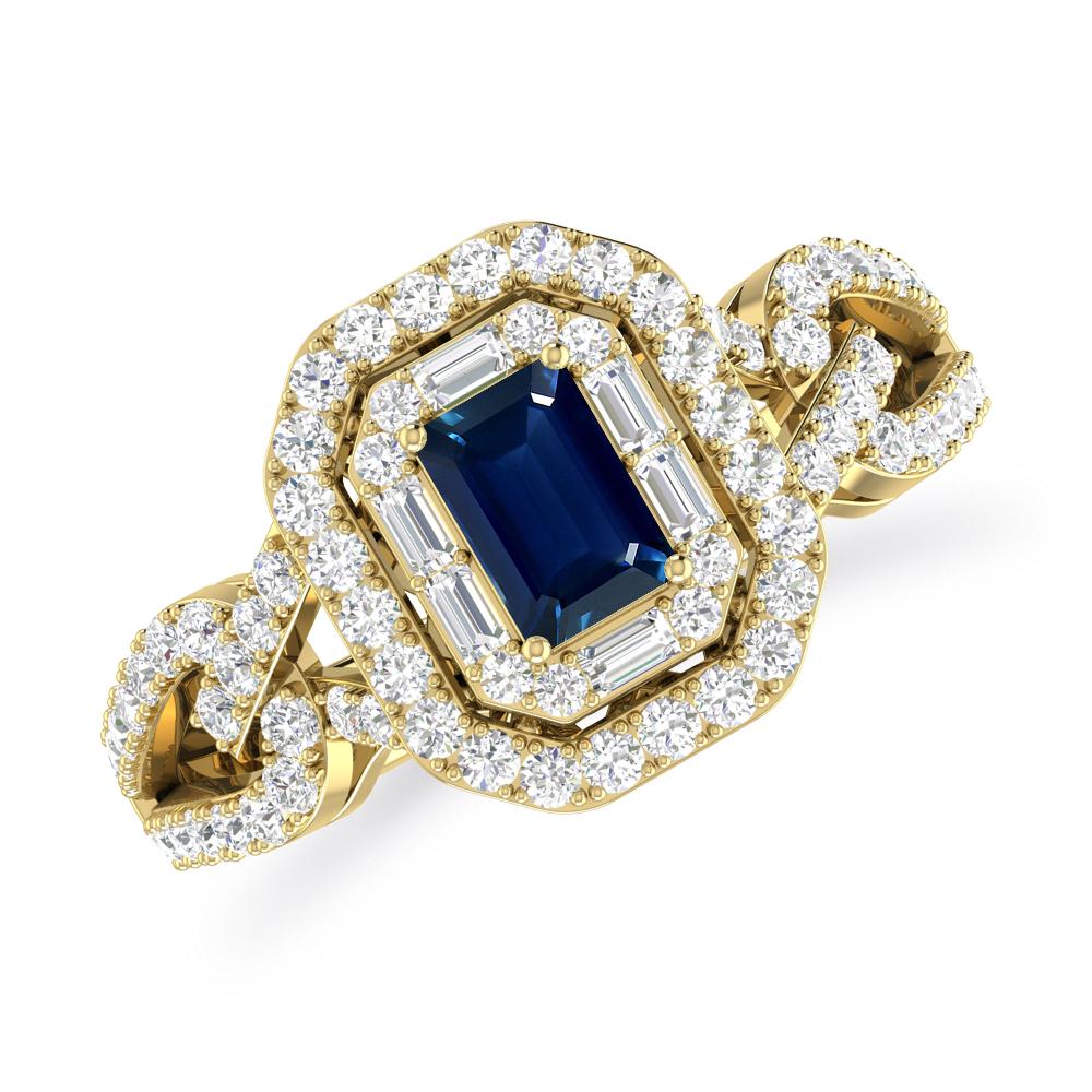 Yellow Gold - Sapphire