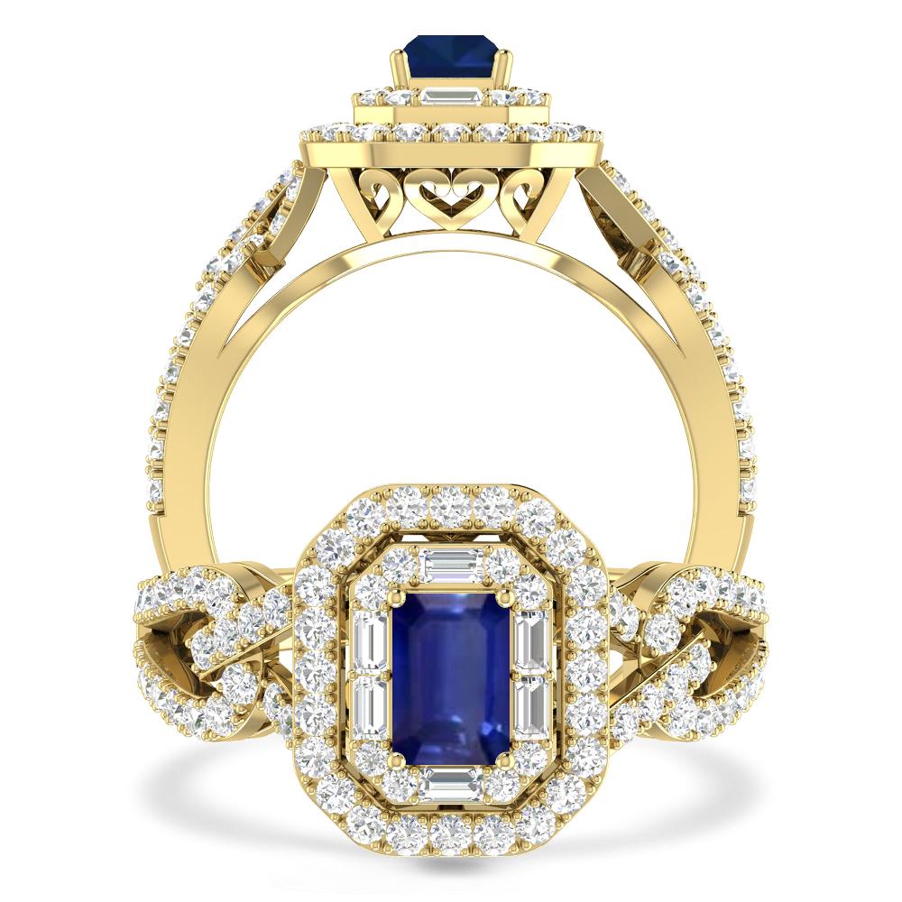 Yellow Gold - Sapphire