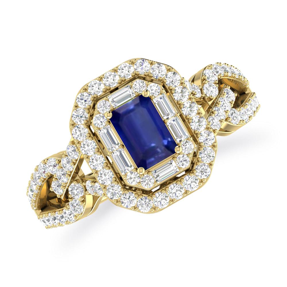 Yellow Gold - Sapphire