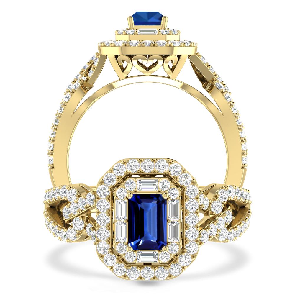 Yellow Gold - Sapphire