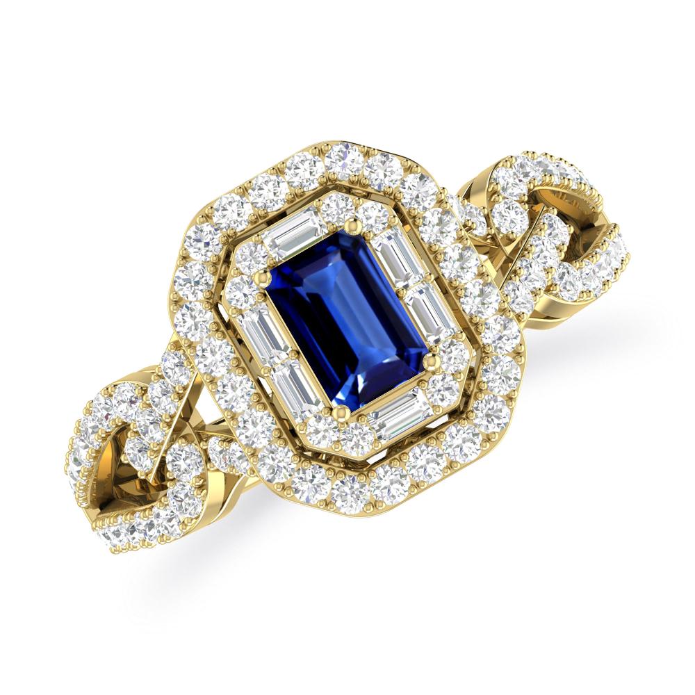 Yellow Gold - Sapphire