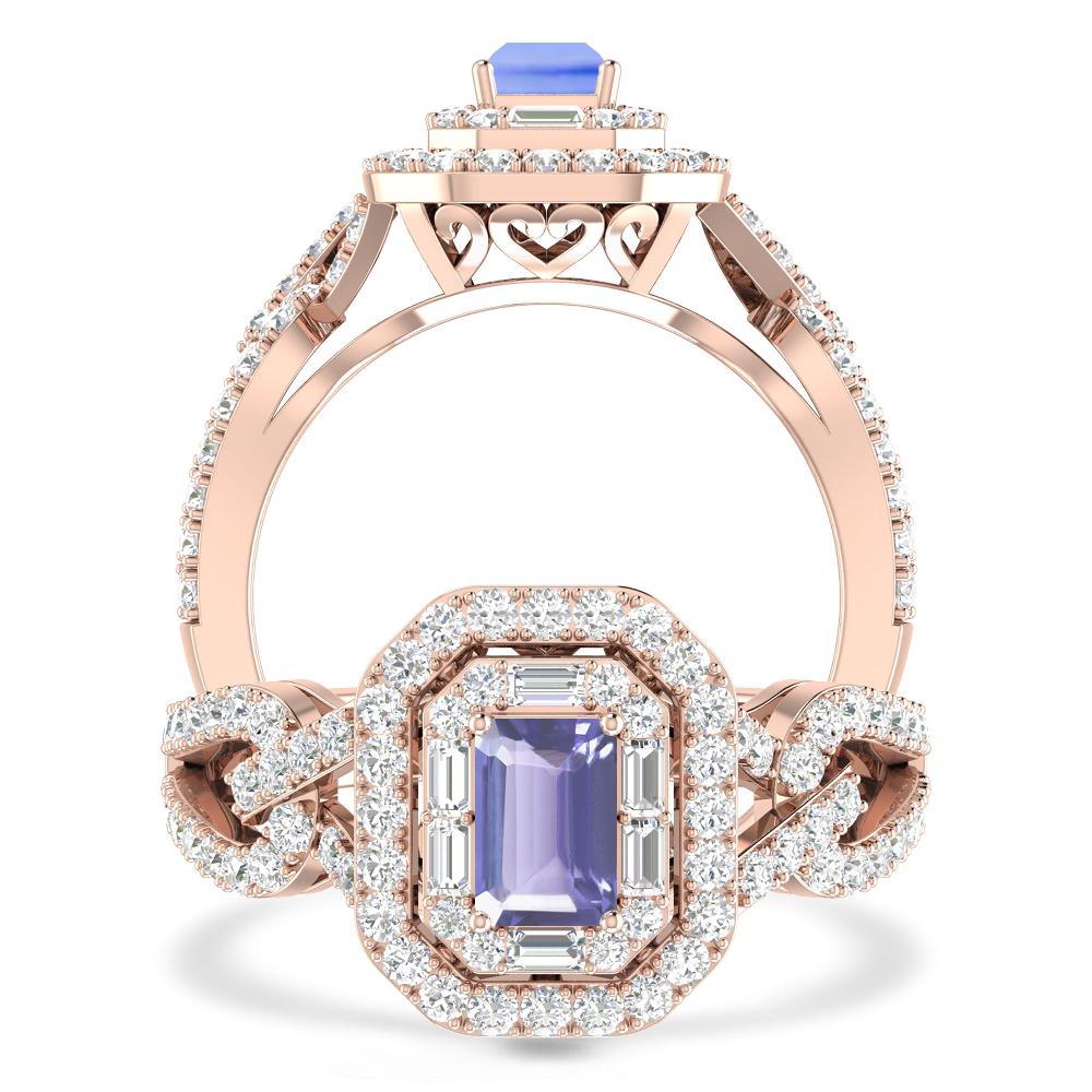 Rose Gold - Tanzanite