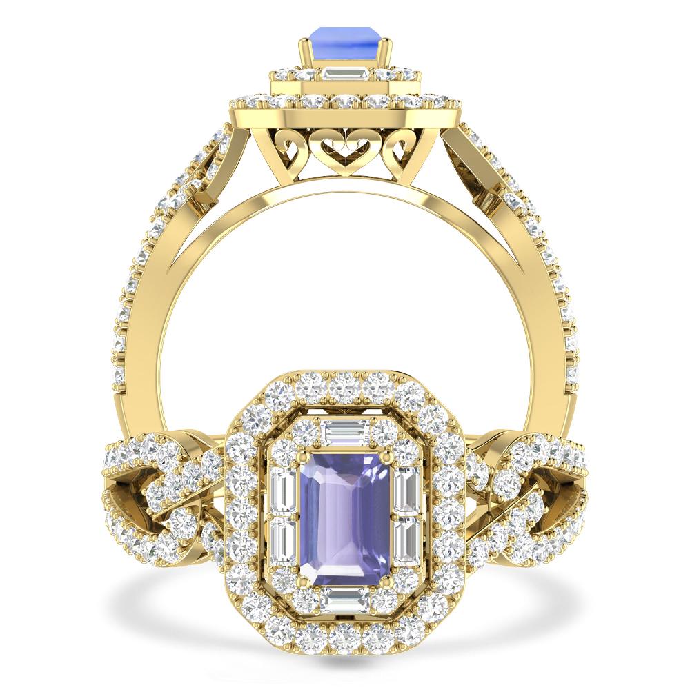 Yellow Gold - Tanzanite