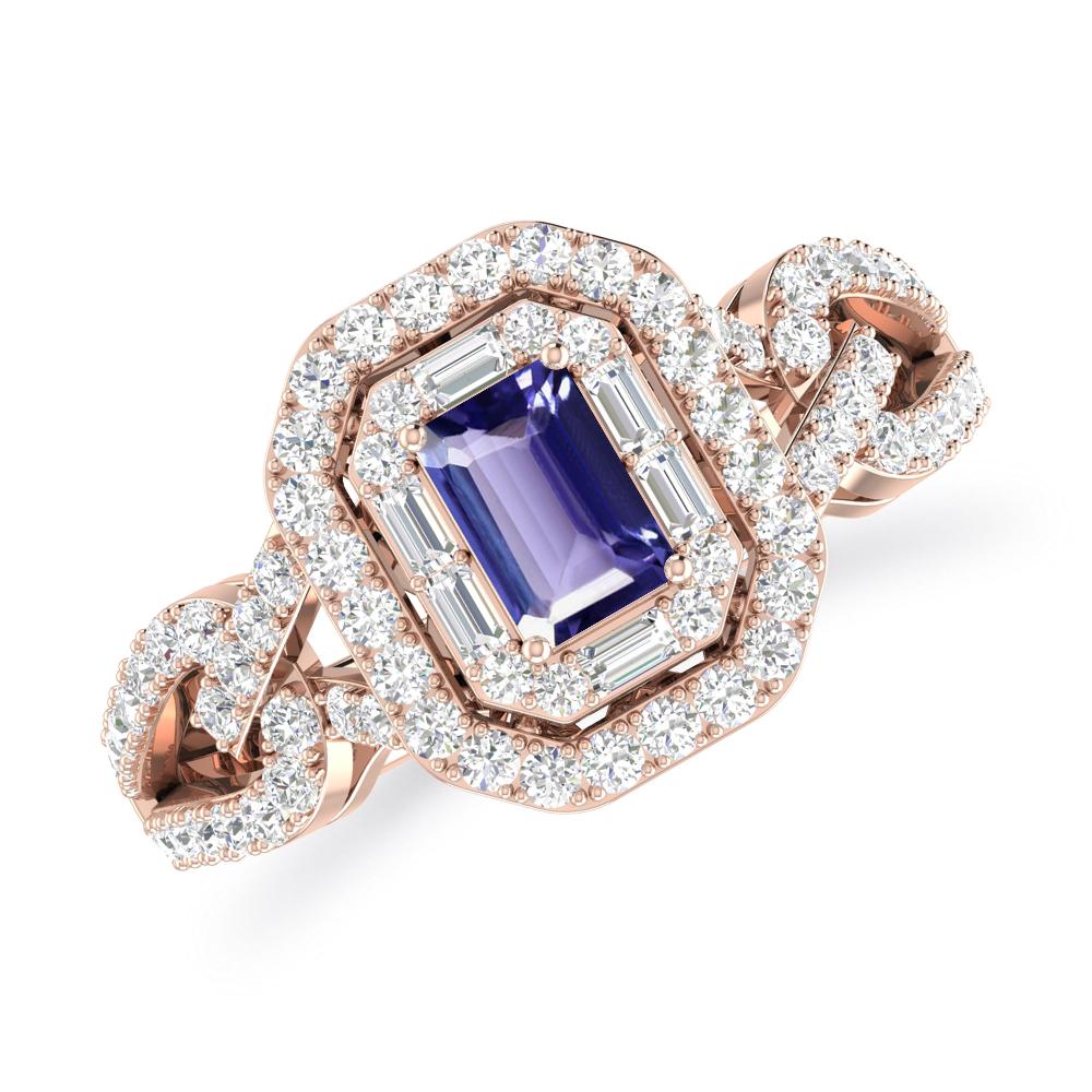 Rose Gold - Tanzanite