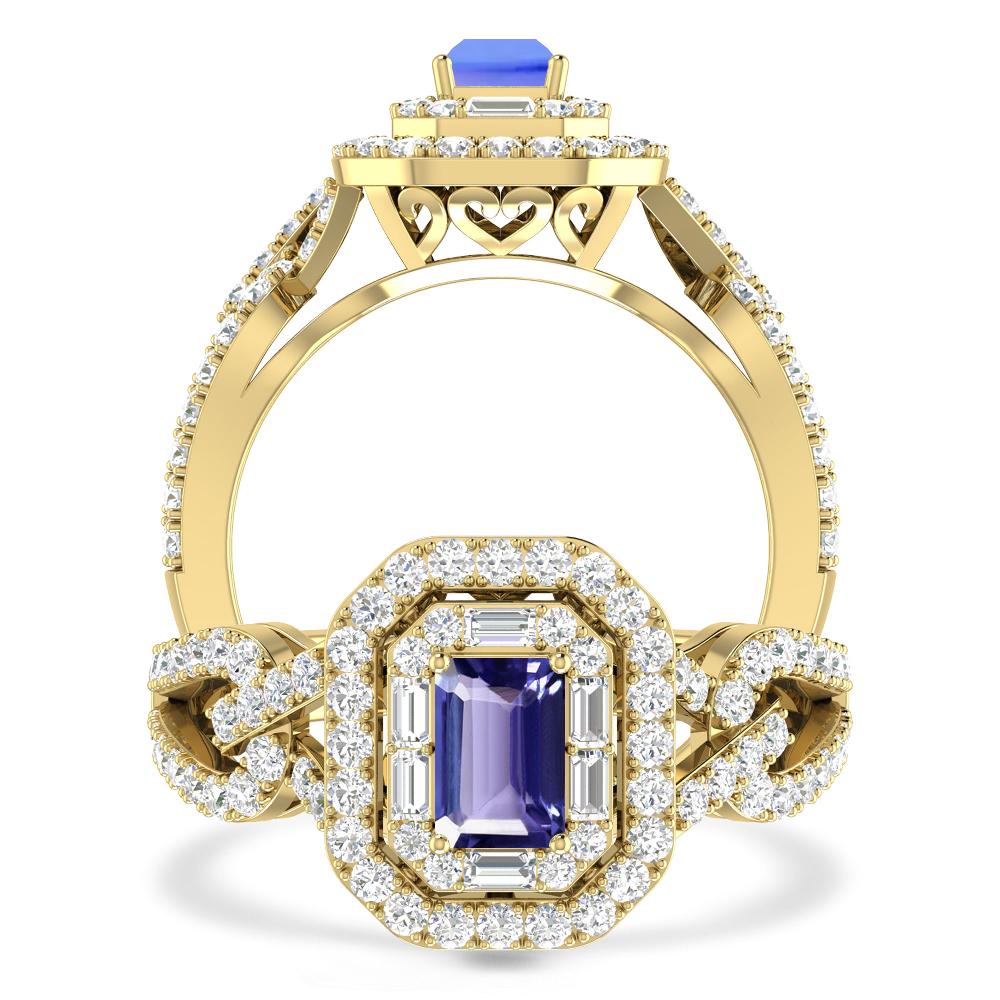 Yellow Gold - Tanzanite