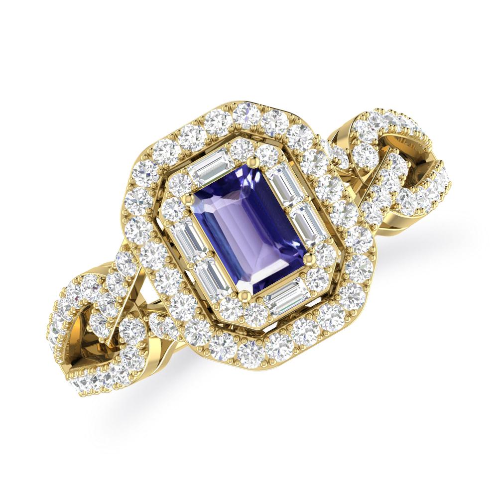 Yellow Gold - Tanzanite