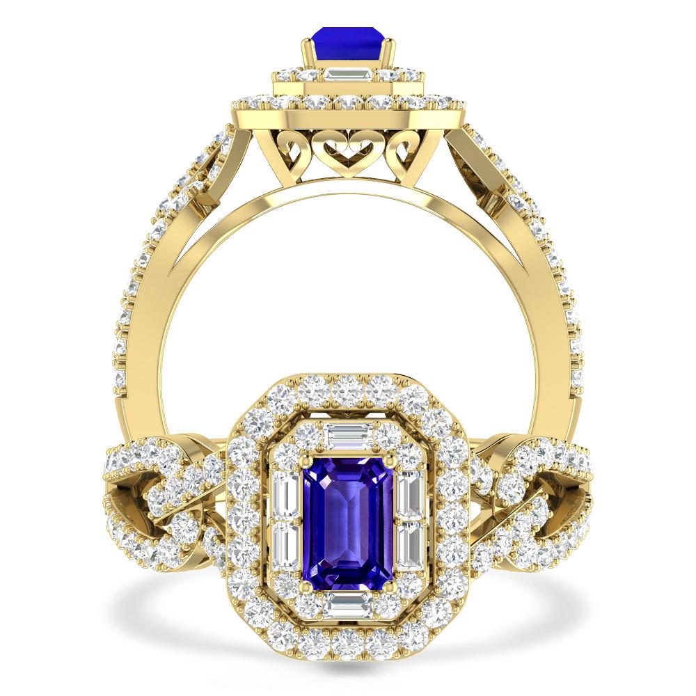 Yellow Gold - Tanzanite