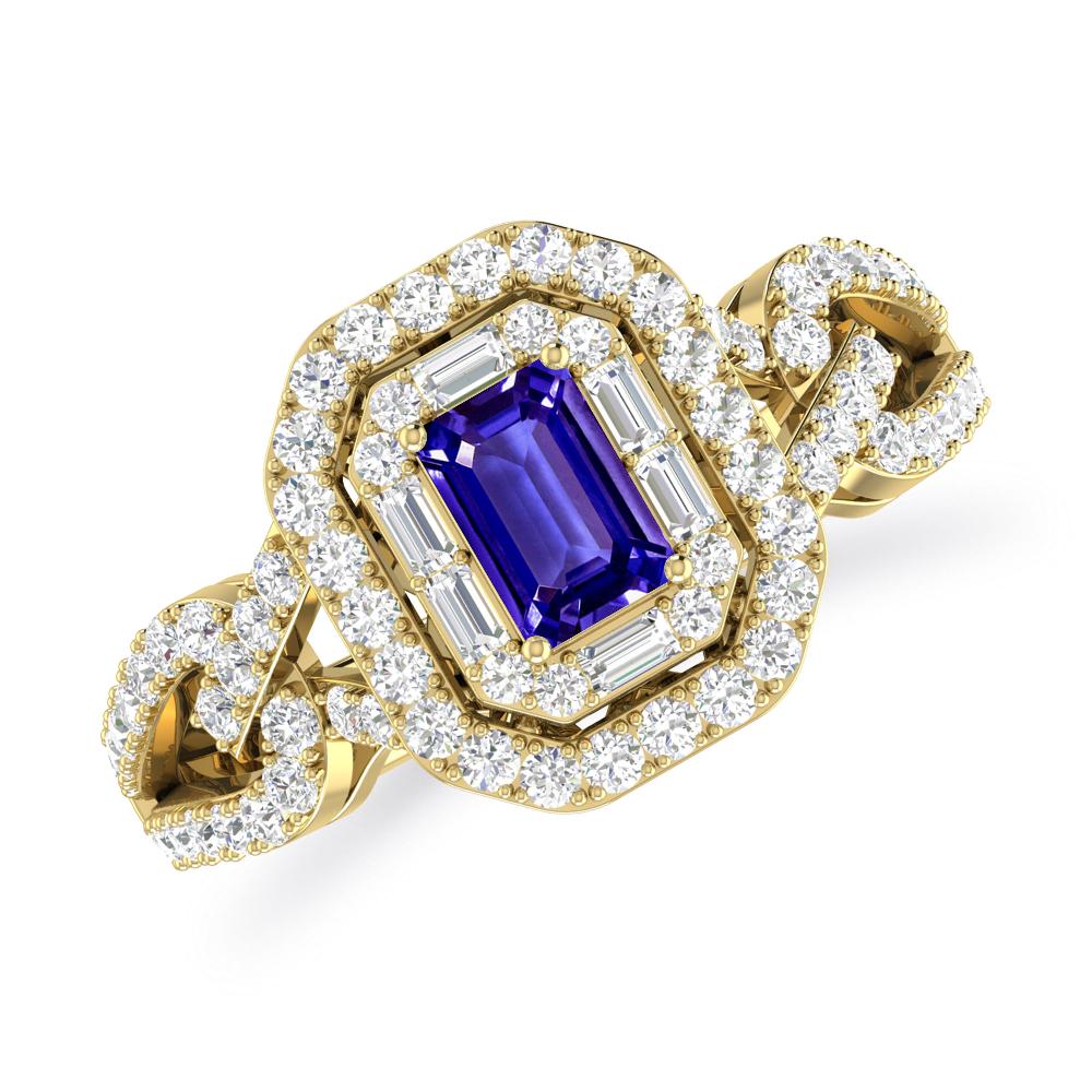 Yellow Gold - Tanzanite