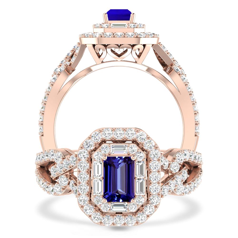 Rose Gold - Tanzanite