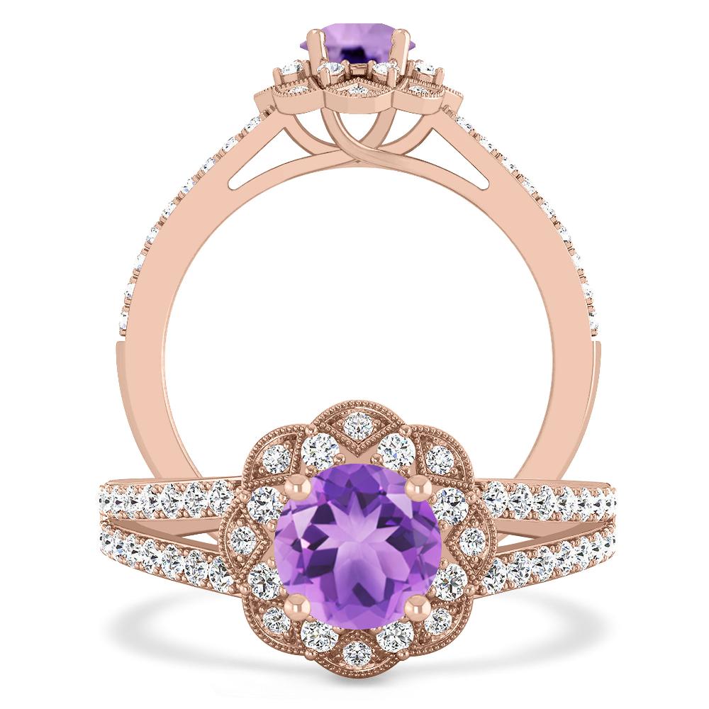 Rose Gold - Amethyst