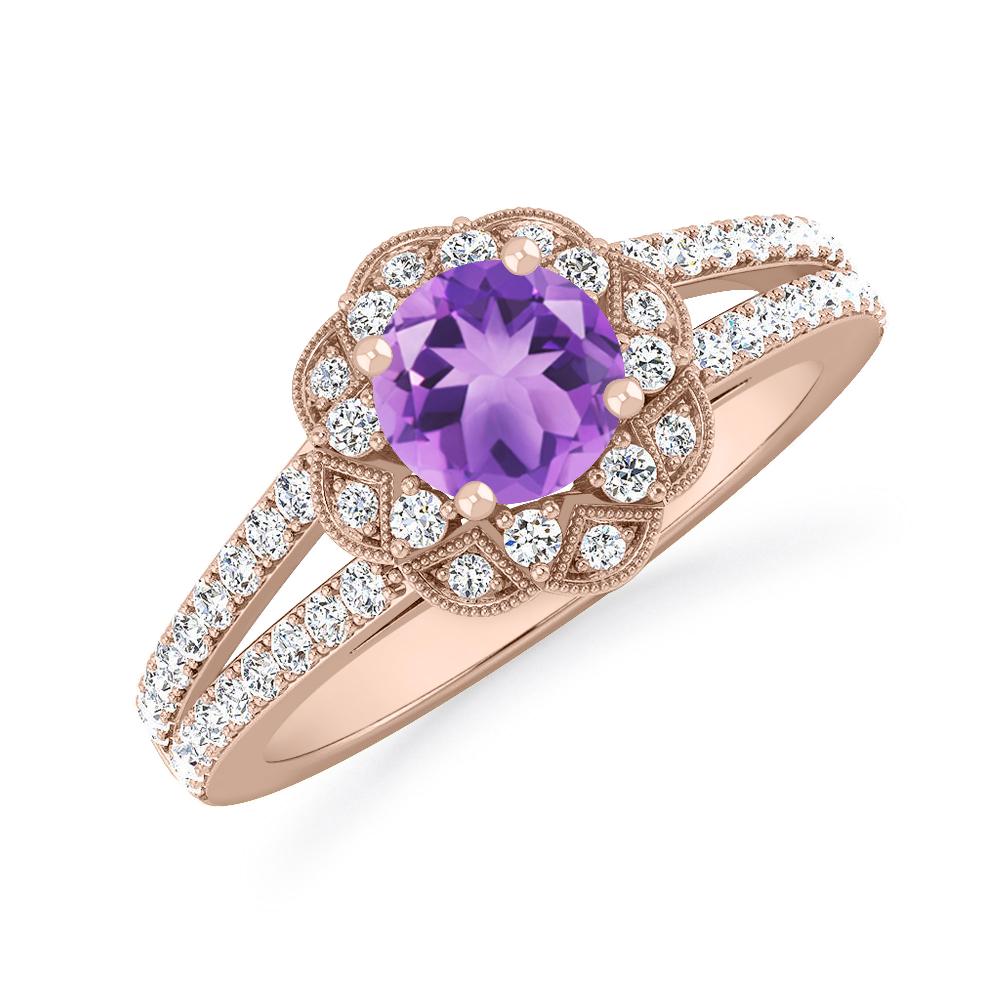 Rose Gold - Amethyst