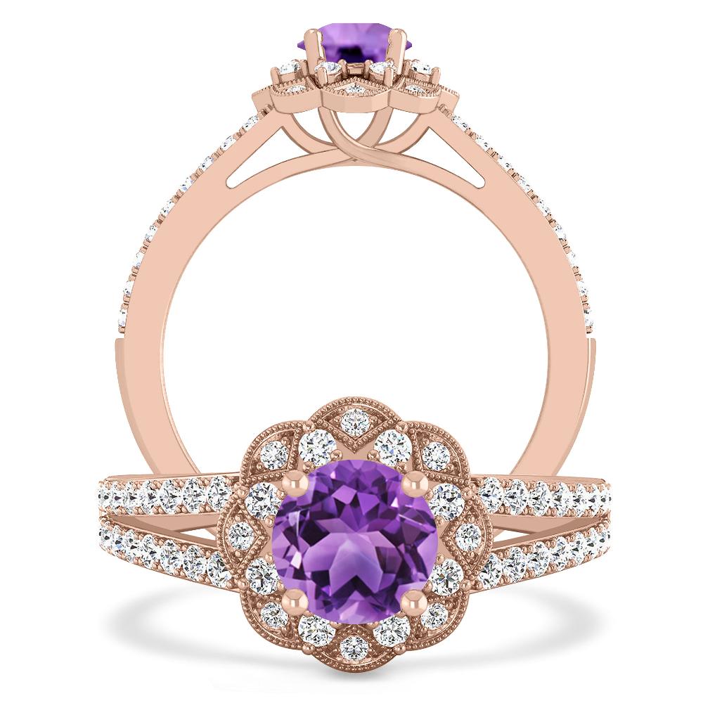 Rose Gold - Amethyst