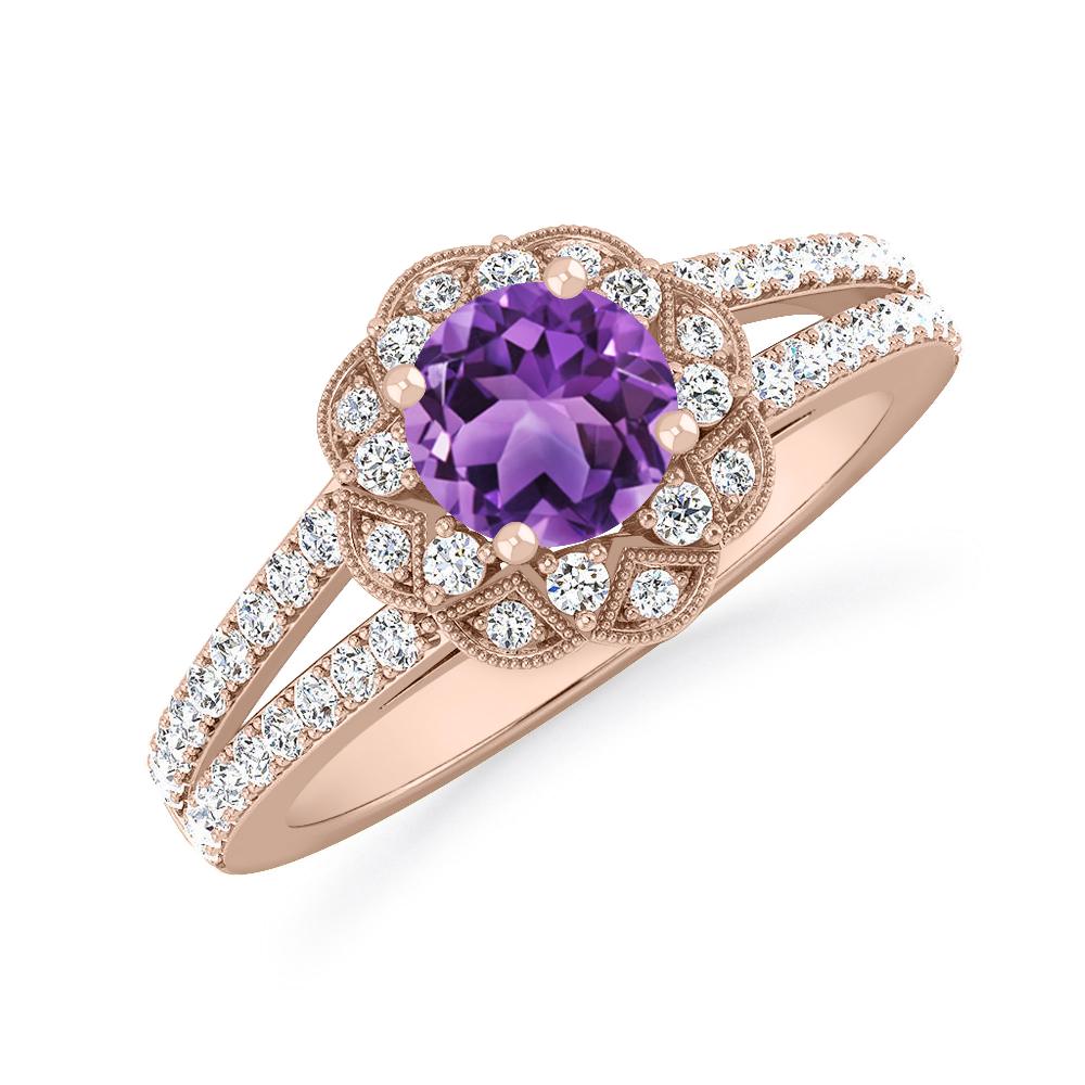 Rose Gold - Amethyst