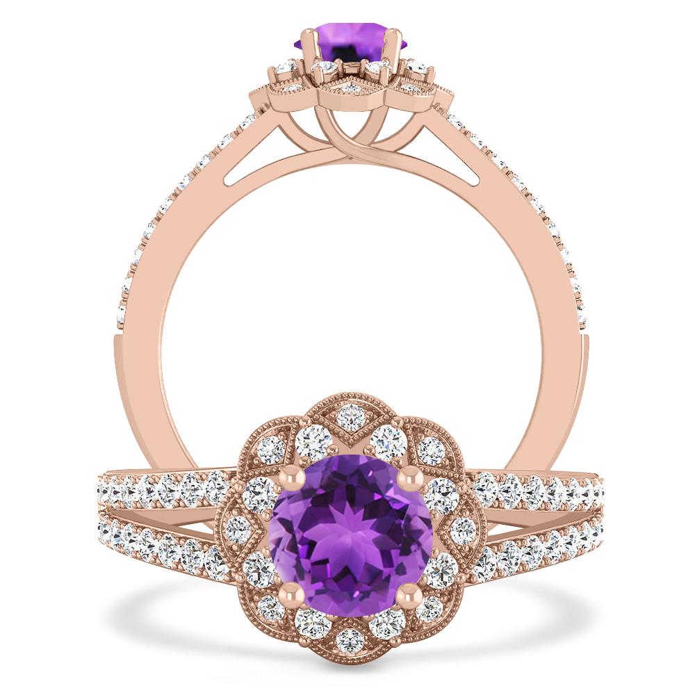 Rose Gold - Amethyst