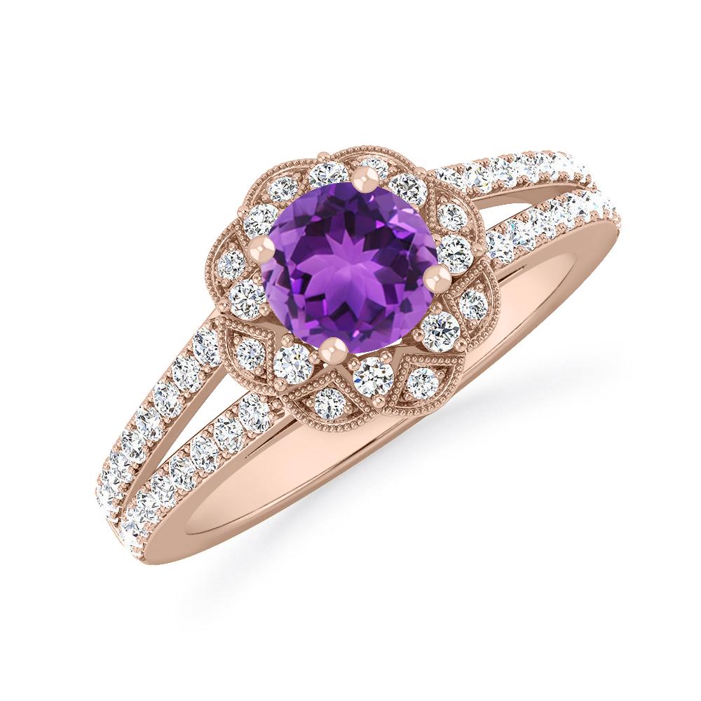 Rose Gold - Amethyst