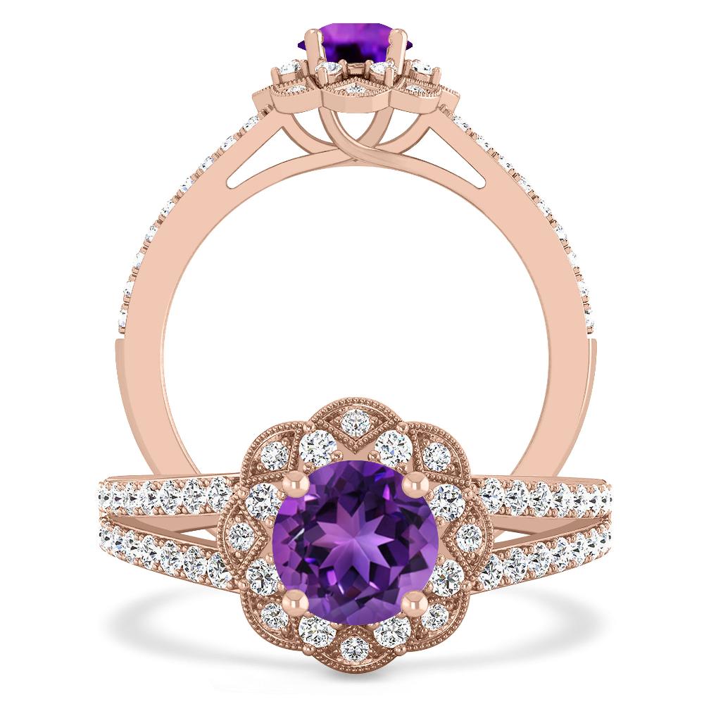 Rose Gold - Amethyst