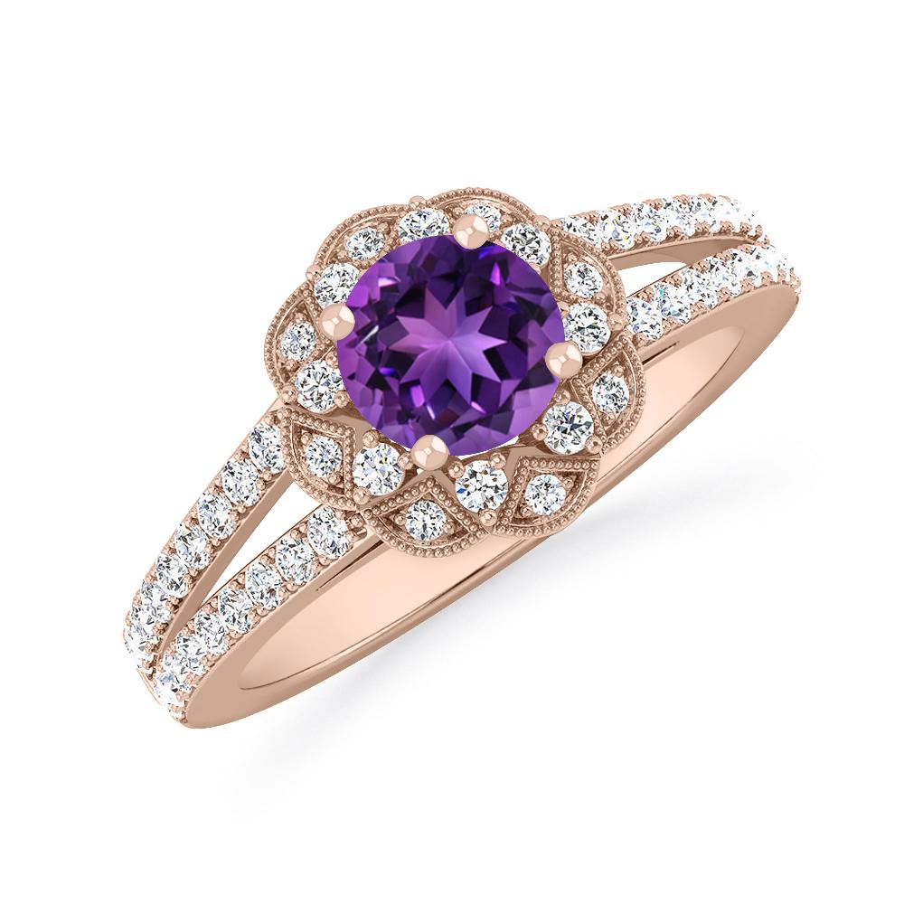 Rose Gold - Amethyst