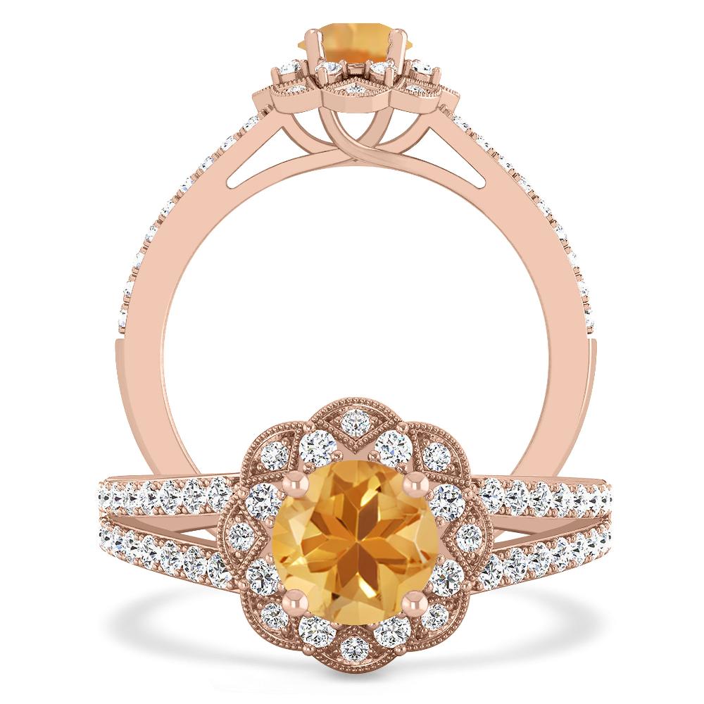 Rose Gold - Citrine