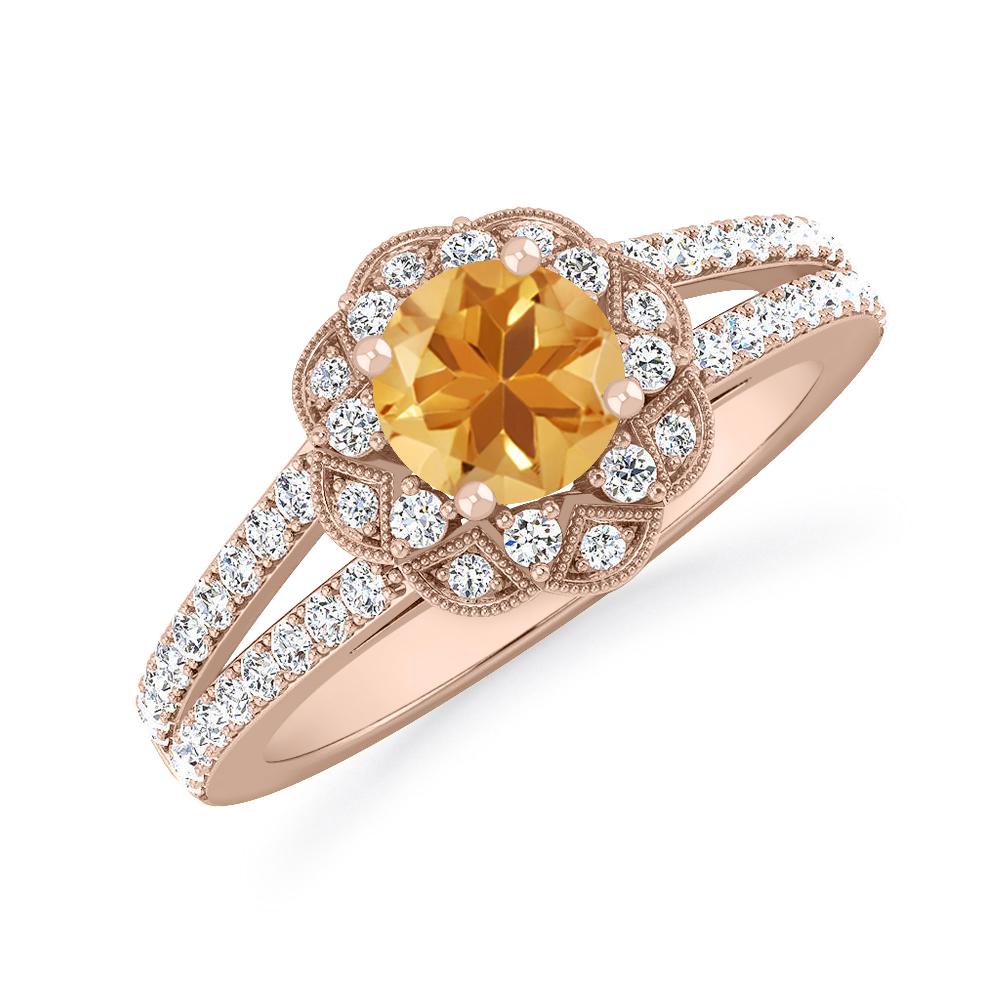 Rose Gold - Citrine