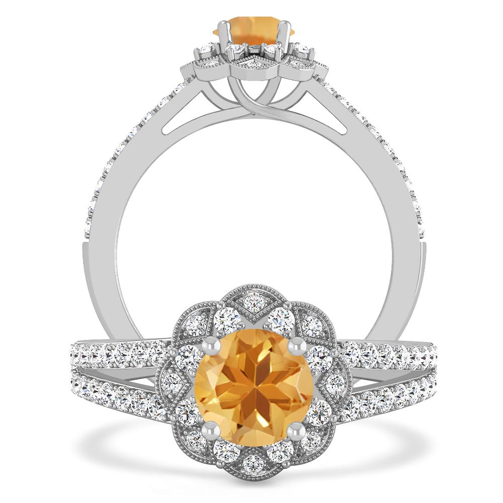 White Gold - Citrine