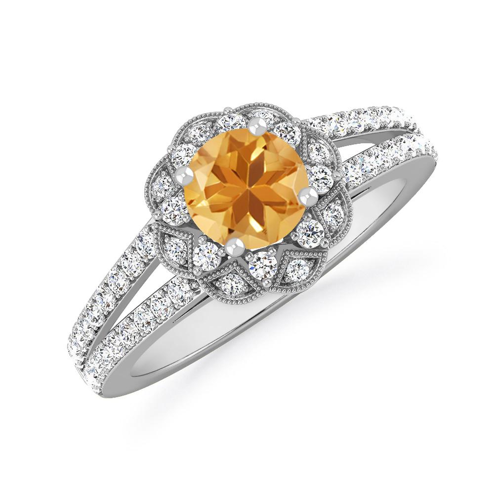 White Gold - Citrine