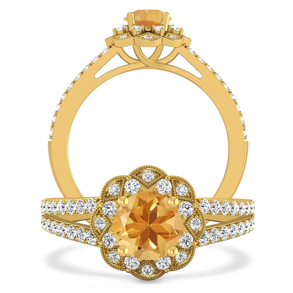 Yellow Gold - Citrine