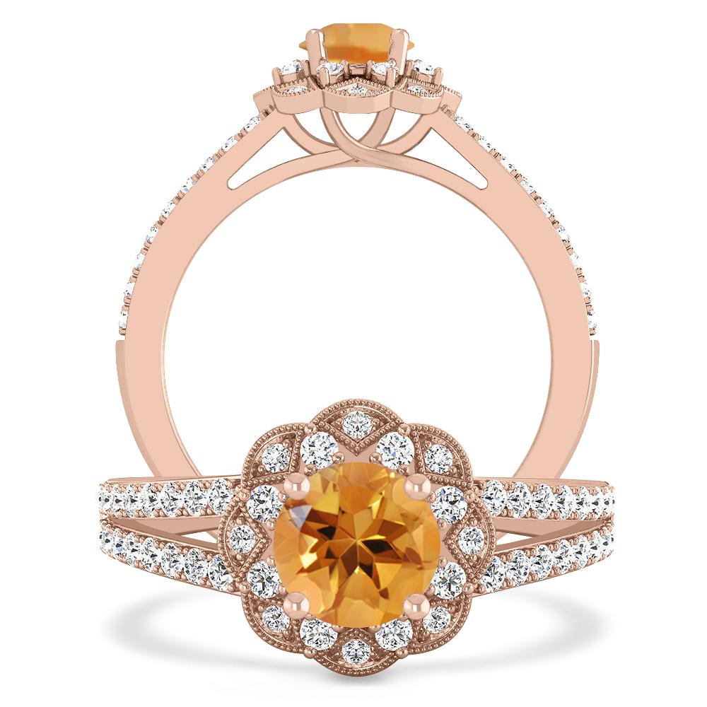 Rose Gold - Citrine