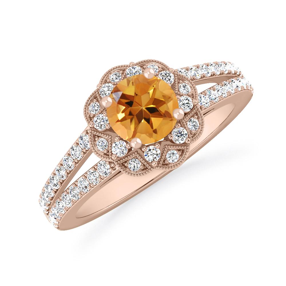 Rose Gold - Citrine