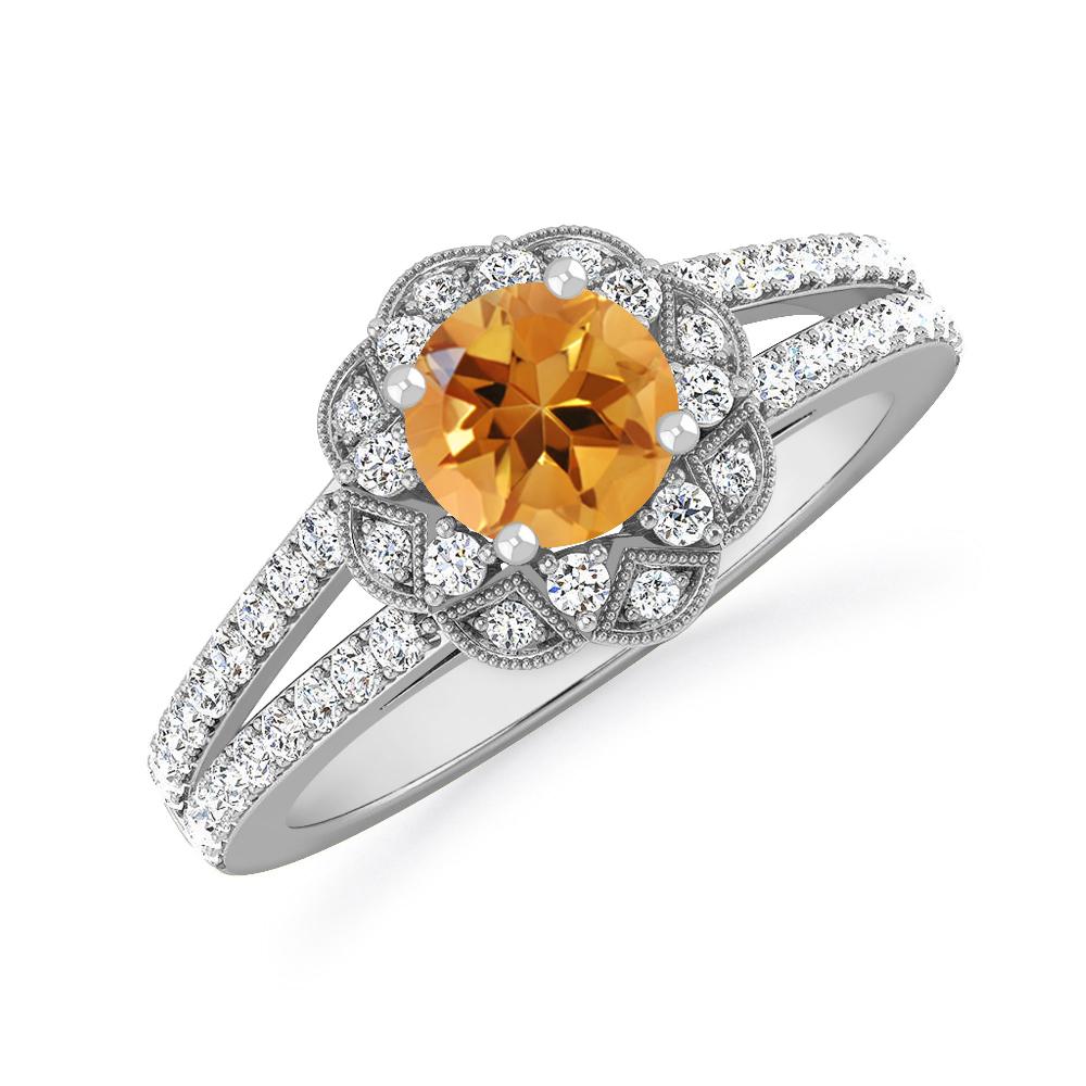 White Gold - Citrine