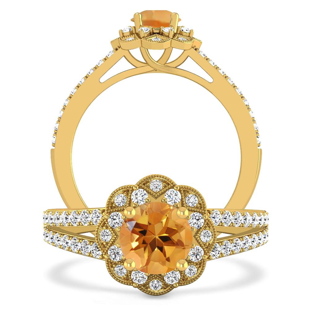 Yellow Gold - Citrine