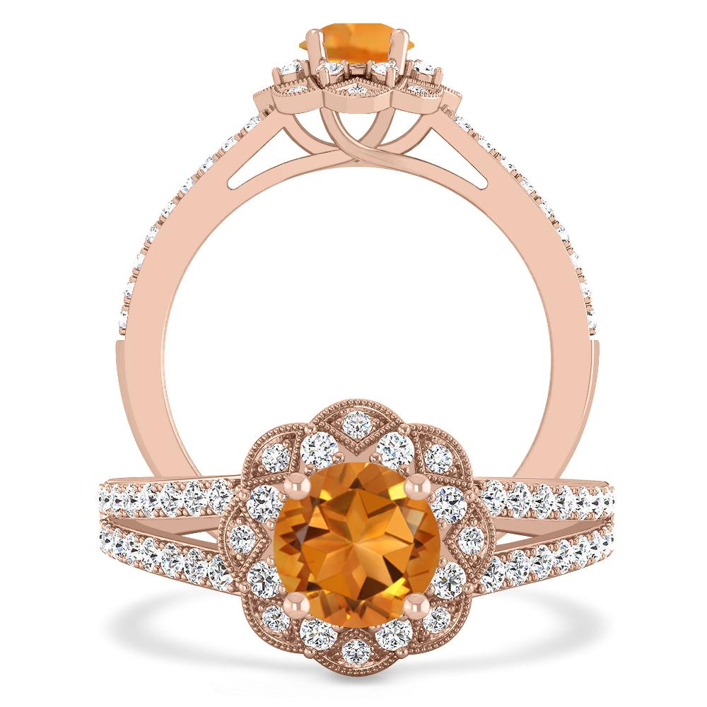 Rose Gold - Citrine