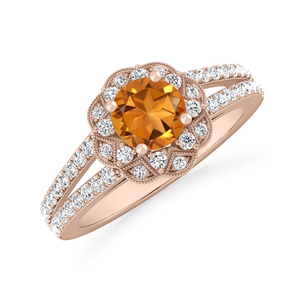 Rose Gold - Citrine