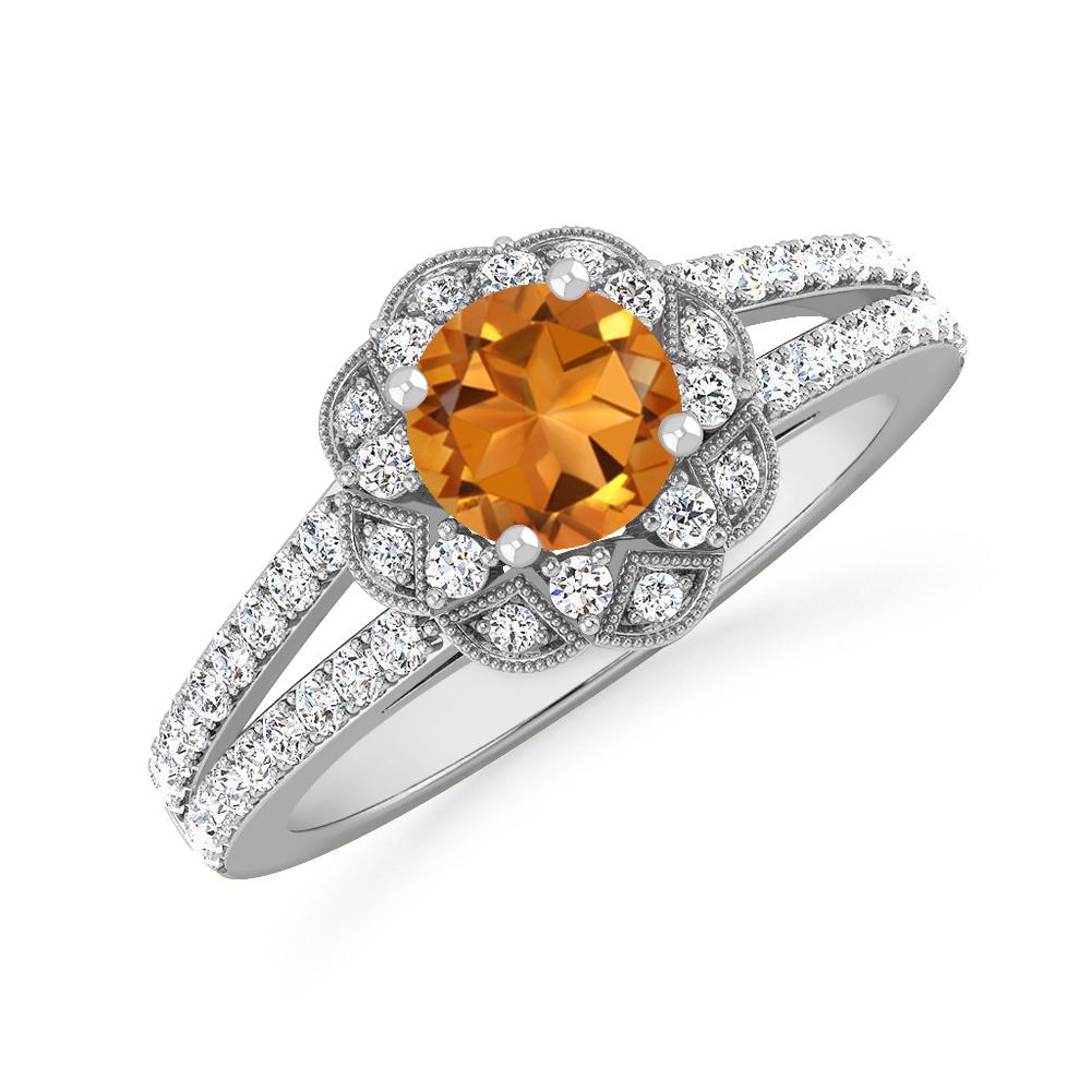 White Gold - Citrine