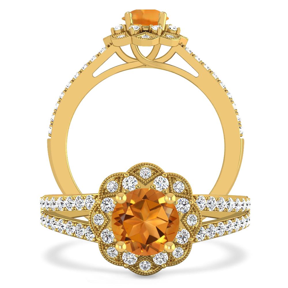 Yellow Gold - Citrine