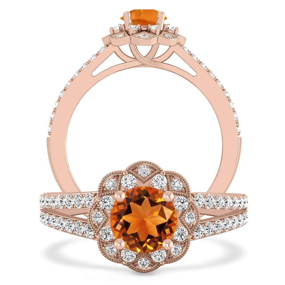 Rose Gold - Citrine