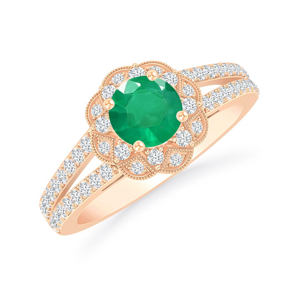 Rose Gold - Emerald