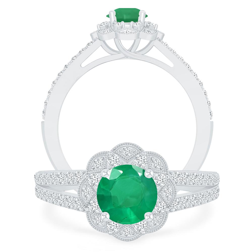 White Gold - Emerald