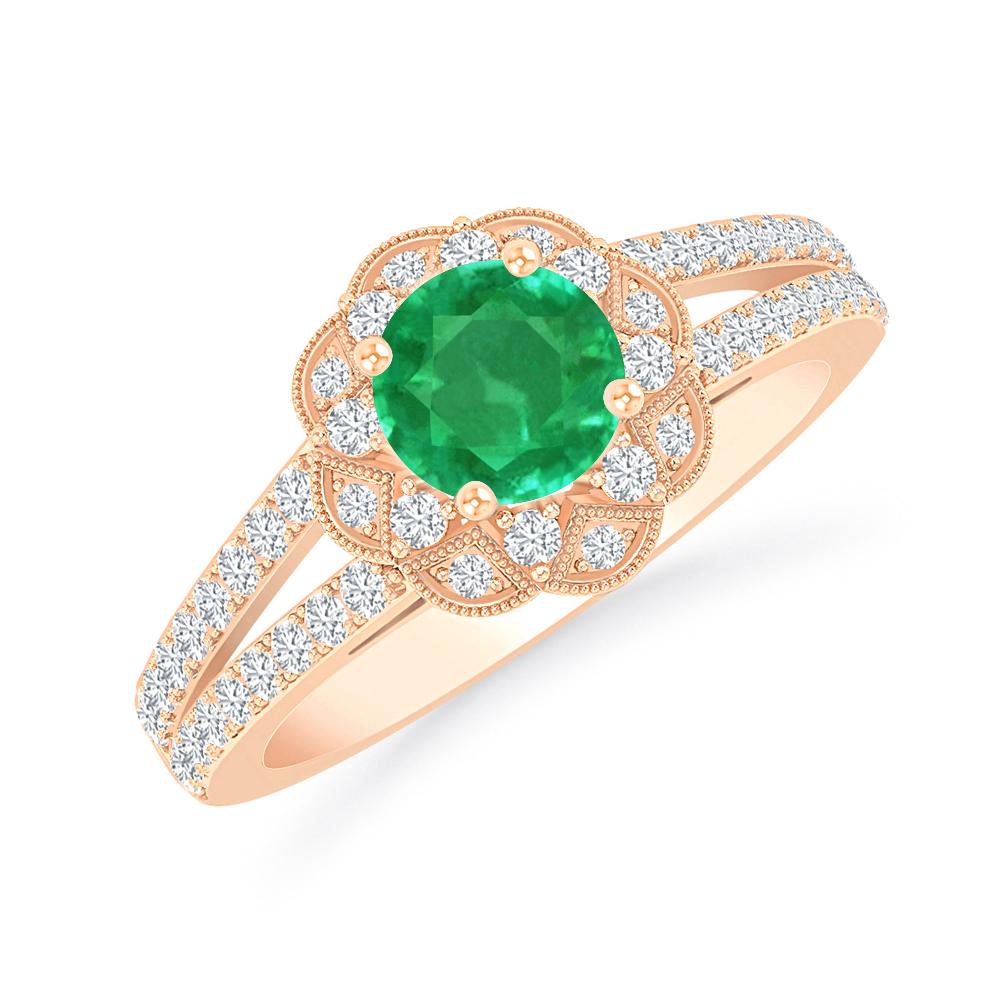 Rose Gold - Emerald