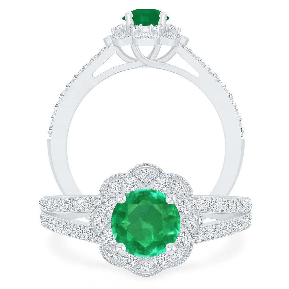 White Gold - Emerald